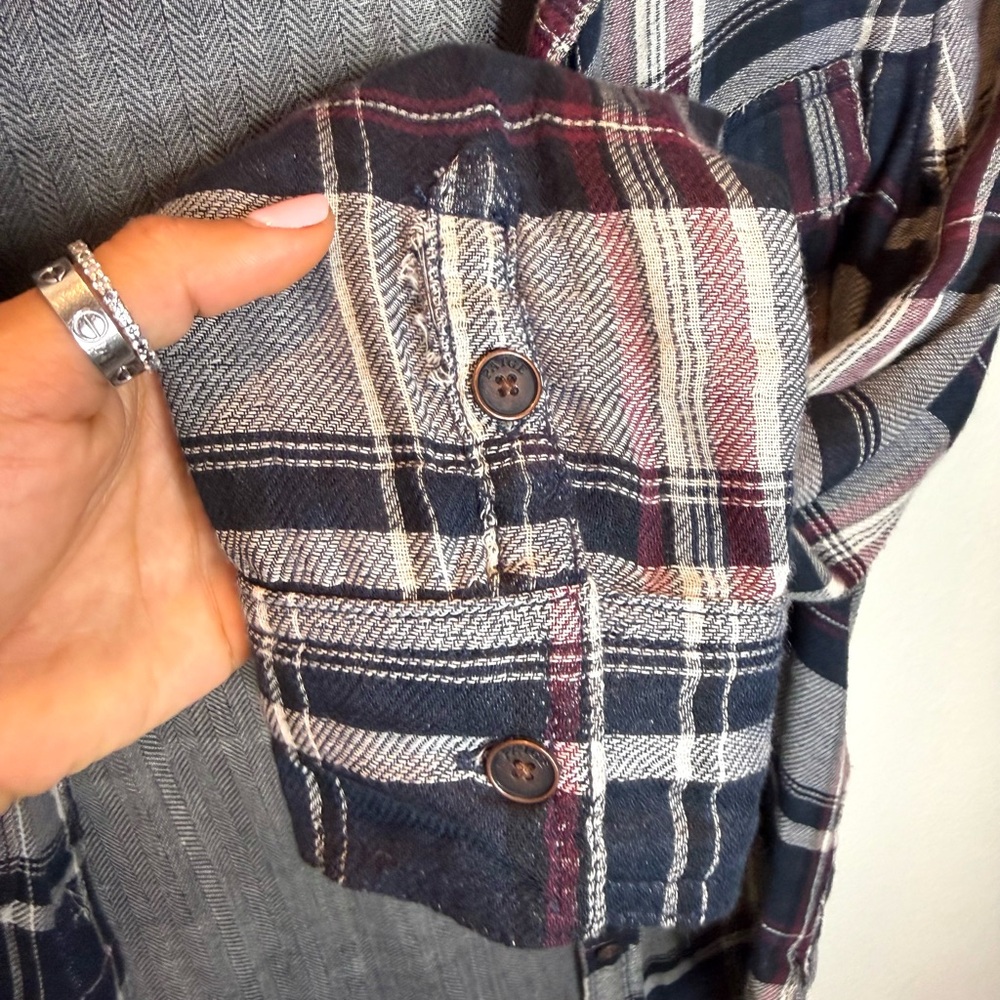 PAIGE Multicolor Plaid Shirt - Picture 8 of 10